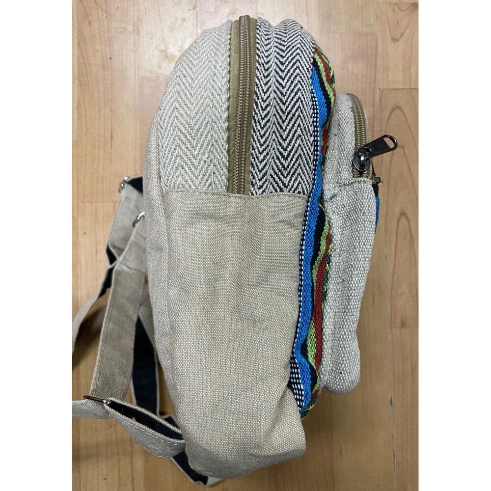 Himalayan Hemp Mini Tie Dye Travel Hiking Boho Book Bag Backpack